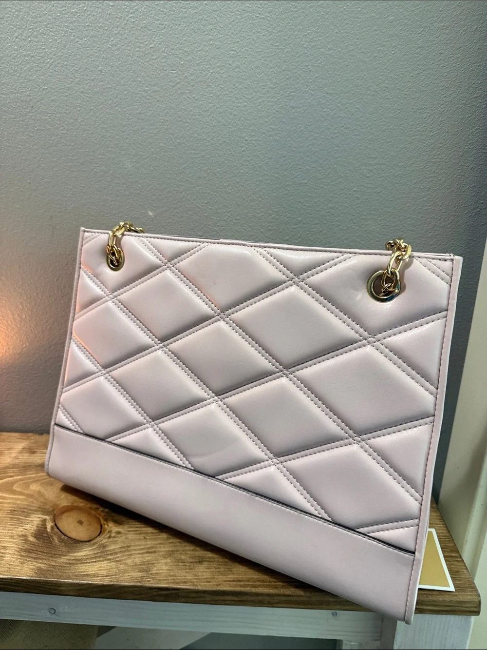 Michael Kors Serena Large Powder Blush Shoulder Bag NWT